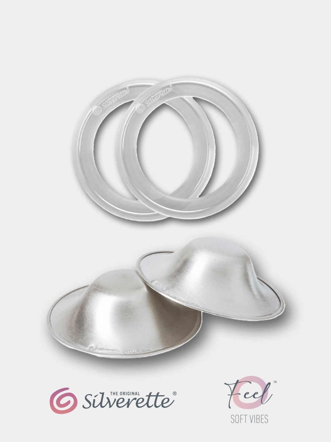 Silverette® cups + O-Feel™ ring (1 Pair)